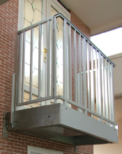 Balcony with Escape Ladder in the Base
